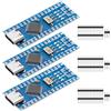 APKLVSR Nano Modulo,3 PCS Scheda di Sviluppo Nano con CH340 Chip per Arduino (con Porta USB C)