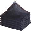 SSFMSF Tende Da Sole Con Effetto Ombreggiante Al 85%-95%, Rete Di Protezione Uv Telo Ombra Traspirante Anti-Età, Per Serra, Balcone, Cortile, Tetto, Patio. (Nero 12-Pin / 4m * 4m / 13.1ft * 13.1ft)