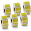 BETCKEY - 6 Rotoli S0929120 Etichette Colorate(giallo) Compatibile con DYMO S0929120, 25mm x 25mm, 4500 Etichette Multiuso Utilizzo per LabelWriter 450 4XL NON per 550 o 5XL