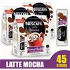 NESCAFÉ Confezione da 3 NESCAFE 3 in 1 Latte Moka Caffè Istantaneo 45 Stick Spedizion...