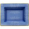 GINORI 1735 SVUOTATASCHE RETTANGOLARE 15X19, ORIENTE ITALIANO BLU PERVINCA, FILO ORO