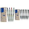 PILOT, B2P Ecoball, Penna a Scatto Ecologica Fatta con 86% di Plastica Riciclata, Confezione da 4, Super Grip a Scatto, Confezione da 6, Penna a Sfera Ricaricabile con Grip Ergonomico
