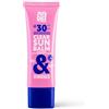 Andmetics ANDbeauty Clear Sun Balm SPF 30 - Protezione solare invisibile per il viso con effetto primer - Balsamo parasole opaco senza profumi - liscio come la seta, non grasso, vegano e impermeabile, 50 ml