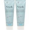 Niyok® Dentifricio al Bio Olio di Cocco "Menta Ghiacciata" (75 ml) - Dentifricio Naturale per Denti Bianchi - Cura Intensa & Freschezza - Protegge le Gengive - Senza Fluoro & Vegan (Confezione da 2)