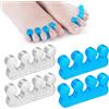 Sibba 4 Separatori per Dita Dei Piedi, Distanziatori Per Pedicure Divisori Lavabili Ripetibili per Unghie per Uomini E Donne Distanziatori per Unghie In Gel Pedicure Manicure Nail Art