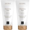 GESKE | Spazzole viso GESKE SmartAppGuided™ | Peeling detergente con aloe vera, provitamina B5, semi di bambù | Tutti i tipi di pelle | Formula vegana non testata sugli animali (Confezione da 2)