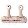 Molain Fascia Per Capelli Con Palma E Lumaca Fascia Per Capelli Da Donna In Pile Corallo Accessorio Creativo Per Lavare Il Viso Doccia Sport Bellezza Cura Della Pelle (Cachi)