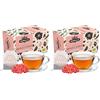 HERBALIA - Tisana alla Rosa Canina in Bustine, Confezione di Infuso alla Rosa Canina da 20 Bustine Senza Punti Metallici, 40 gr. di Rosa Canina per Infusi e Tisane (Confezione da 2)