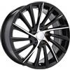 Cerchi in lega Dedica per Alfa Romeo modello E467 7.0x16 Nero lucido