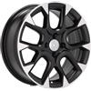 Cerchi in lega Dedica per Fiat modello B1675 6.5x16 Nero + Polish Half Matt