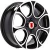 Cerchi in lega Dedica per Fiat modello B5164 6.0x15 Nero Lucido