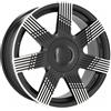 Cerchi in lega Dedica per Fiat modello YF7074 6.5x16 Nero + Polish Half Matt