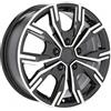 Cerchi in lega Dedica per Ford modello 6408 7.0x17 Nero Lucido