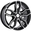 Cerchi in lega Dedica per Ford modello B1251 8.0x18 Nero Lucido