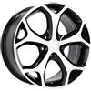 Cerchi in lega Dedica per Ford modello BK386 6.0x14 Nero Lucido