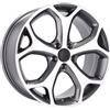 Cerchi in lega Dedica per Ford modello BK386 6.5x16 Grigio Lucido