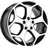 Cerchi in lega Dedica per Ford modello BK386 6.5x16 Nero Lucido