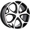 Cerchi in lega Dedica per Ford modello BK386 7.5x17 Nero Lucido