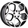 Cerchi in lega Dedica per Ford modello BK871 6.5x16 Nero Lucido