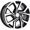 Cerchi in lega Dedica per Volkswagen modello B1154 6.0x15 Nero lucido
