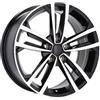 Cerchi in lega Dedica per Volkswagen modello B5287 7.0x17 Nero lucido