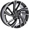 Cerchi in lega Dedica per Volkswagen modello B5772 7.0x16 Nero lucido