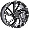 Cerchi in lega Dedica per Volkswagen modello B5772 7.5x17 Nero lucido