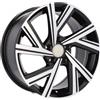 Cerchi in lega Dedica per Volkswagen modello B5805 7.5x17 Nero lucido