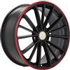 Cerchi in lega Dedica per Volkswagen modello B5937 7.5x17 Nero semi-opaco
