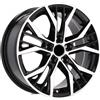 Cerchi in lega Dedica per Volkswagen modello BK713 7.0x16 Nero lucido