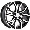 Cerchi in lega Dedica per Volkswagen modello BK713 7.5x17 Nero lucido