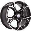 Cerchi in lega Dedica per Volkswagen modello I5162 7.5x17 Nero + polish half matt