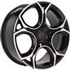 Cerchi in lega Dedica per Volkswagen modello Y1232 7.5x17 Nero lucido