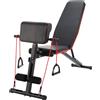NONE Panca con manubri pieghevole Panca pesi inclinabile Bodybuilding multifunzionale per allenamento completo Macchina fitness Palestra Casa (5490 SG001 SEDIA DA PALESTRA D7)
