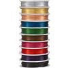 BB Beadthoven Beadthoven - Fili metallici in rame, resistenti all'ossidazione, pieghevoli, per la realizzazione di gioielli, progetti floreali e fai da te, 10 rotoli da 0,8 mm, 4 m per rotolo, 40 m, colori misti