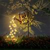 Ninonly Annaffiatoio Solare Luci, Decorazioni da Giardino Luce Farfalla Impermeabile, Annaffiatoio con Catena Luminosa con Staffa, Lampade Solari Esterno Decorazioni per Patio Cortile Balcone
