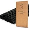 TOMCENXI Bastoncini per diffusore a bastoncini, bastoncini in legno di rattan naturale da 19 cm, ricariche per diffusore, bastoncini di ricambio per diffusore di aromi di olio essenziale (Colore Nero)