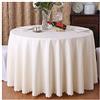 CIEEIN CIEHT Poliestere Tovaglia Rotonda Diametro 160cm-320cm Hotel Ristoranti Eventi Matrimonio Feste Copritavolo Resistente Beige diametro 180 cm