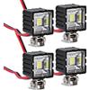 INJORA RC Auto Fari LED Luci Spotlight per 1:10 RC Crawler Axial Traxxas TRX4 TRX6 SCX10 90046 Wraith RR10 MST Redcat (Piazza)