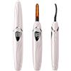 EYECURL Heated Eyelash Curler, S600 Heated Lash Curler, Accurate Temperature Control Electric Eyelash Curler Heated - Intelligent Power Off, Fast Heating (Coral/Silver, S600-148MM)