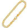 EDELIND Bracciale Uomo in Oro 333 /8K Giallo Fantasia 5,2 mm 19 cm