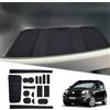 Ruiya Compatibile con Fiat Panda City Cross| Hybrid 2021-2025 2026 Antiscivolo Interno Tappetini, Tappetino Bracciolo Protezione Scanalatura Porta Tappetini Panda Accessori [Non per 4X4]