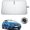 BIBIBO Compatibile con BMW Serie 1 F20 F40 2019 - 2024 protezione solare, protezione dai raggi UV, parasole per auto, in tessuto antipiega, interno parasole, parabrezza BMW Serie 1 F40 accessorio