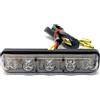 Alchemy Parts Fanale posteriore a LED per moto, con lente fumé da 12 Volt, adatto per Café Racer Sports Bike Custom Chopper Chop Back End Flush Mount Tail Tidy