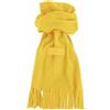 Sciarpa in polar con frange ed etichetta personalizzabile 30 x 150 cm personalizzate o neutre