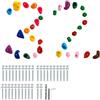 VEVOR 32 Prese per Arrampicata su Roccia di Diverse Dimensioni, Rocce da Arrampicata di Multicolori per Bambini Adulti, Hardware di Montaggio, per Set da Gioco per Parchi Giochi al Chiuso e all'Aperto