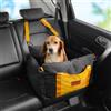 VEVOR Seggiolino Auto per Cani Piccola Taglia 11kg, Rialzo per Cani Impermeabile, Maniglie Laterali, Tasca Portaoggetti, Guinzaglio con Clip, Imbottitura in Cotone PP, Cuccia per Animali Domestici