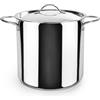 IBILI, Casseruola super alta con coperchio Noah, 24 cm, acciaio inox 18/10, adatta all'induzione.