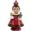 DRW Figura Bambino Gesù di Praga Bambini in Resina Dipinto a Mano Ø 8 cm