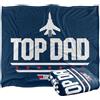 LOGOVISION Top Gun Top Dad Coperta super morbida al tatto setoso - 152 x 127 cm